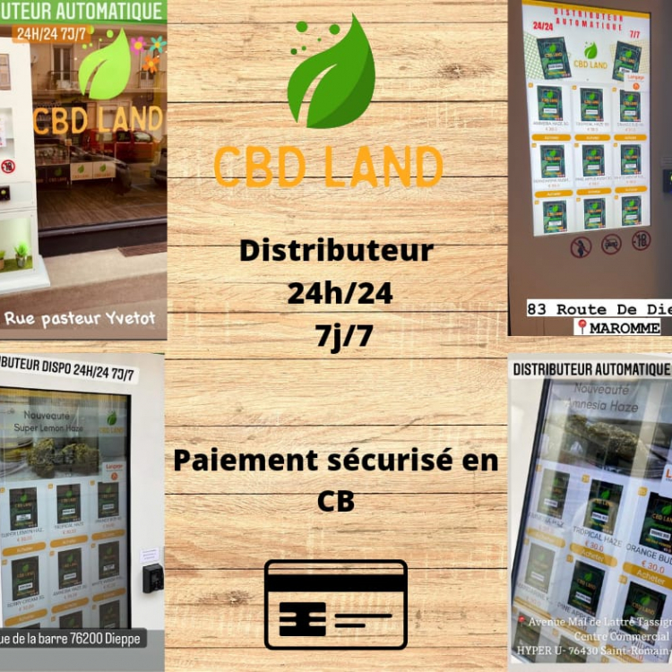 Photo du magasin Distributeur CBDLAND à Yvetot Photo du magasin Distributeur CBDLAND à Yvetot