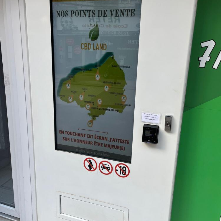 Photo du magasin Distributeur CBDLAND à Dieppe Photo du magasin Distributeur CBDLAND à Dieppe