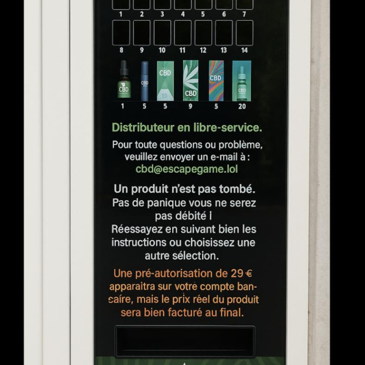 Photo du magasin Distributeur automatique CBD Montpellier 24/24 7/7 à Montpellier